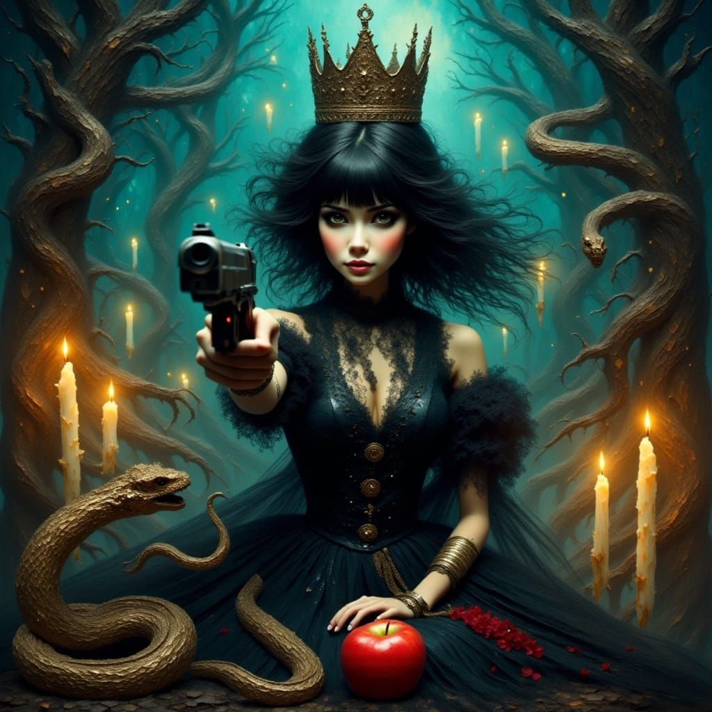 Queen of the Night: Leather Armor and Starlight