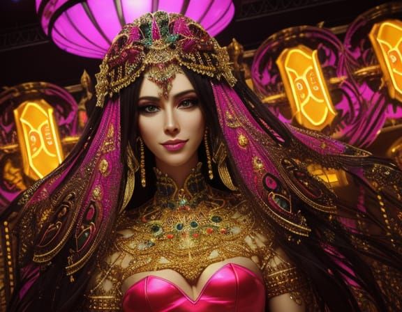 Awkward Person in Neon Ballroom, Surrealism