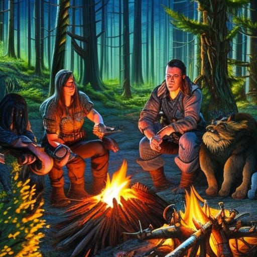 Campfire: Monster Hunters With Tethered Cryptid