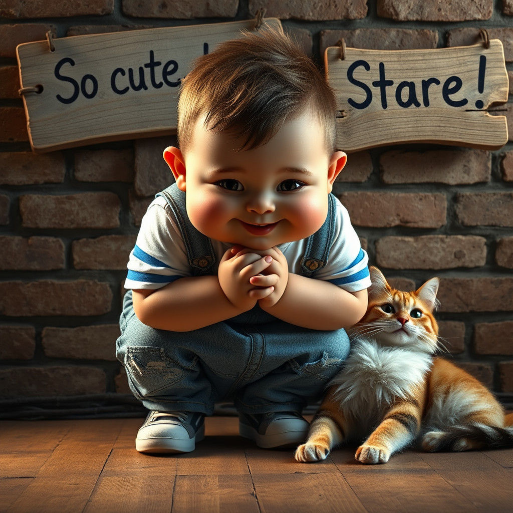 Overwhelmed with Adorableness in Digital Painting