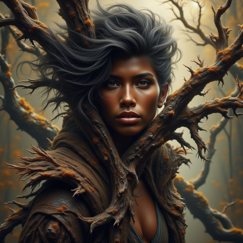 Androgynous Spirit Troll in a Retro Aesthetic