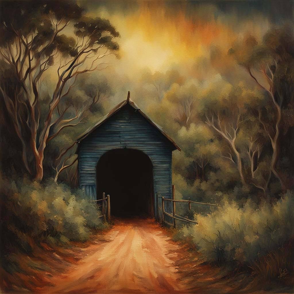 Epic Entrance in Australian Tonalism Style