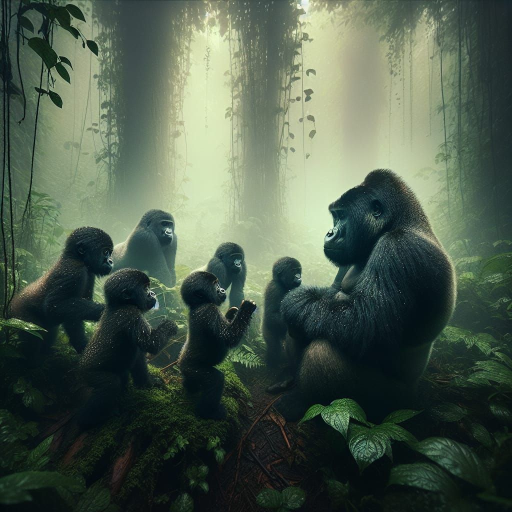 "Gorilles dans la brume "d'après le biopic de Diane FOSSEY