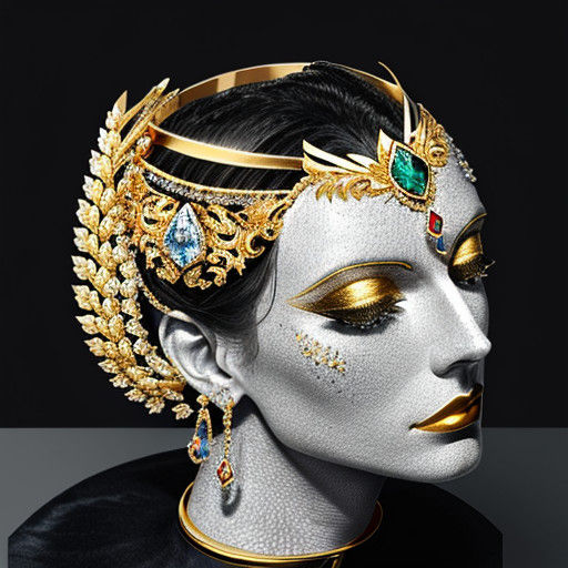 Luxurious Bling in Golden and Silver Elegance