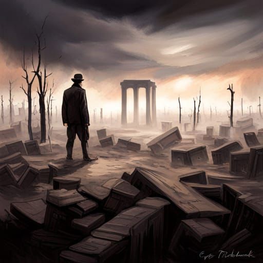 Sinister Figure by Greg Rutkowski Style