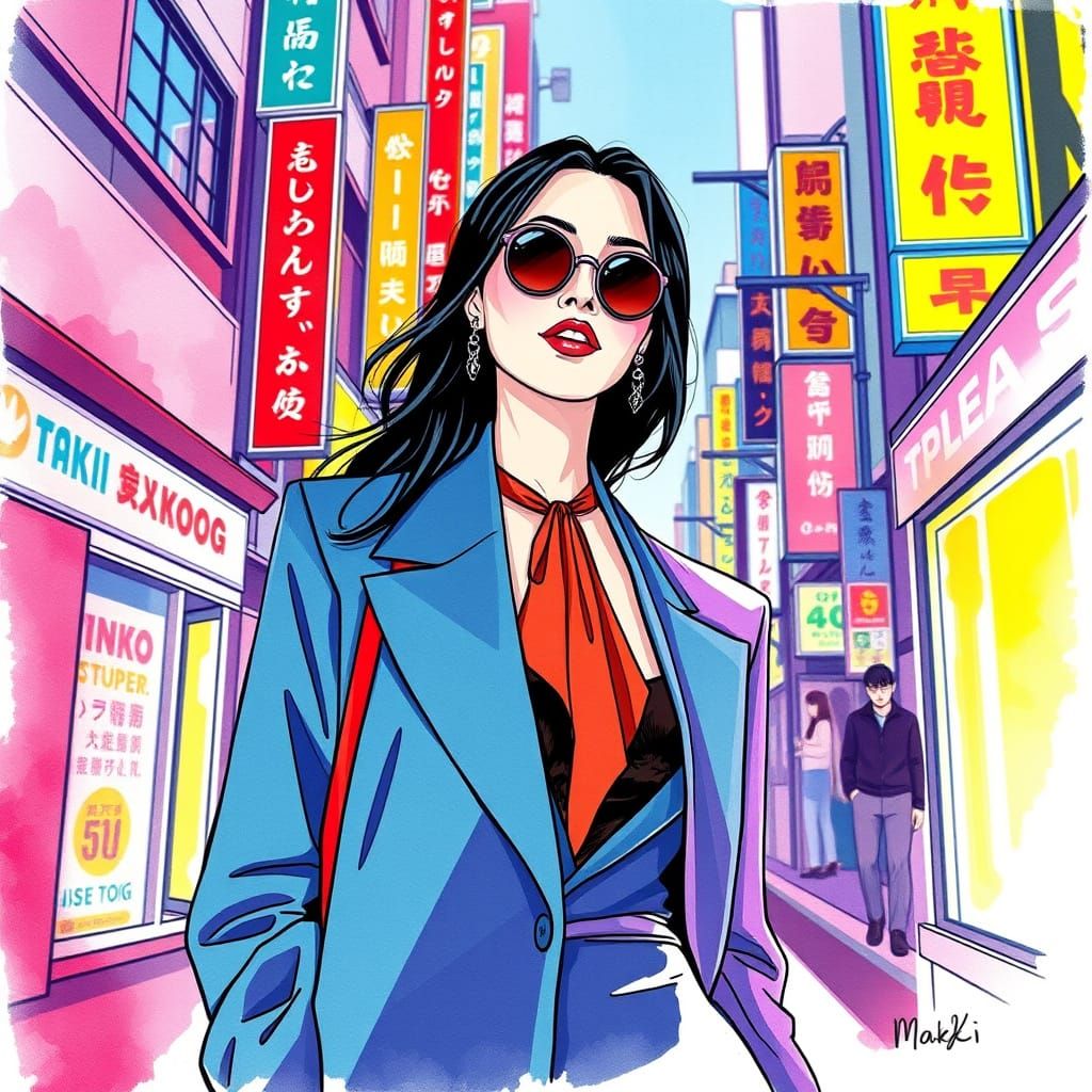 Maki in Tokyo: A Vibrant Artistic Fusion