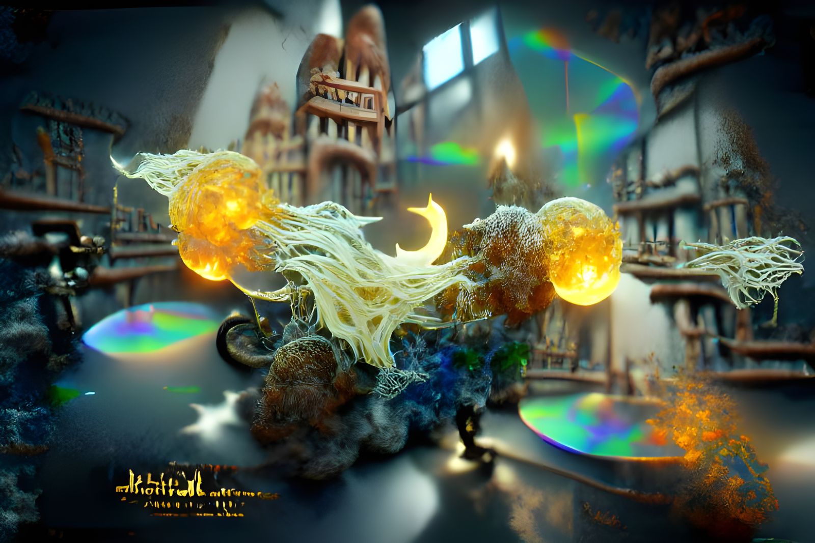 Eldritch Doodle in Magic Realism Style