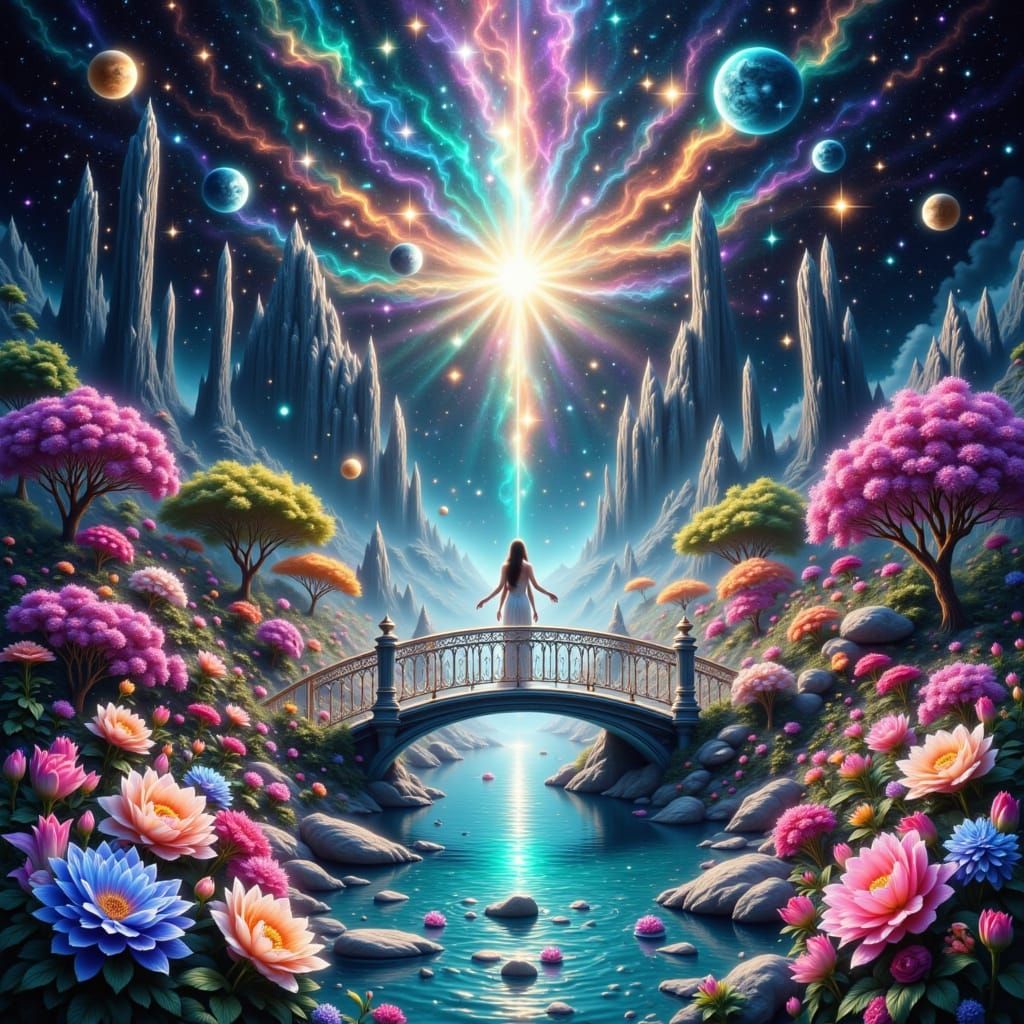 Bridge to Inanna's Garden in Ethereal Style