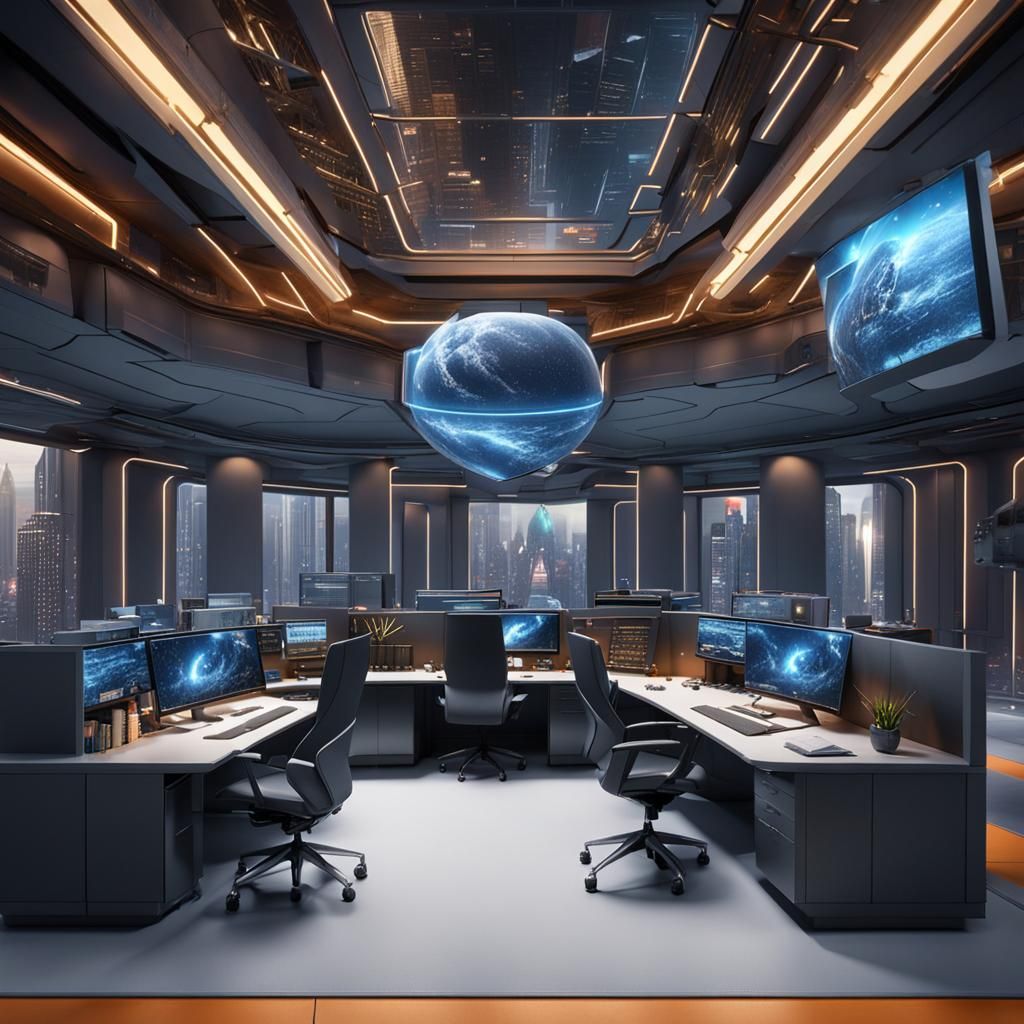 J&E Services International LLC, futuristic technologically advanced business services office in the heart of New York Ci...