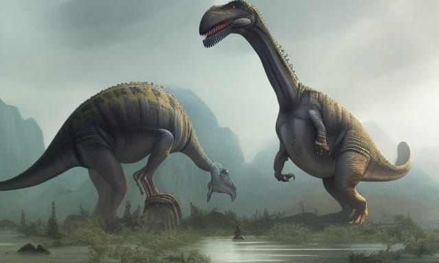 Sinister Dinosaurs: Epic Cinematic Digital Painting