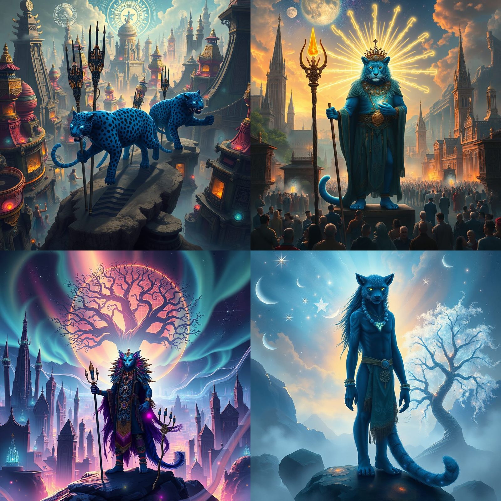 Blue Jaguar Shaman in Celestial City Kingdom