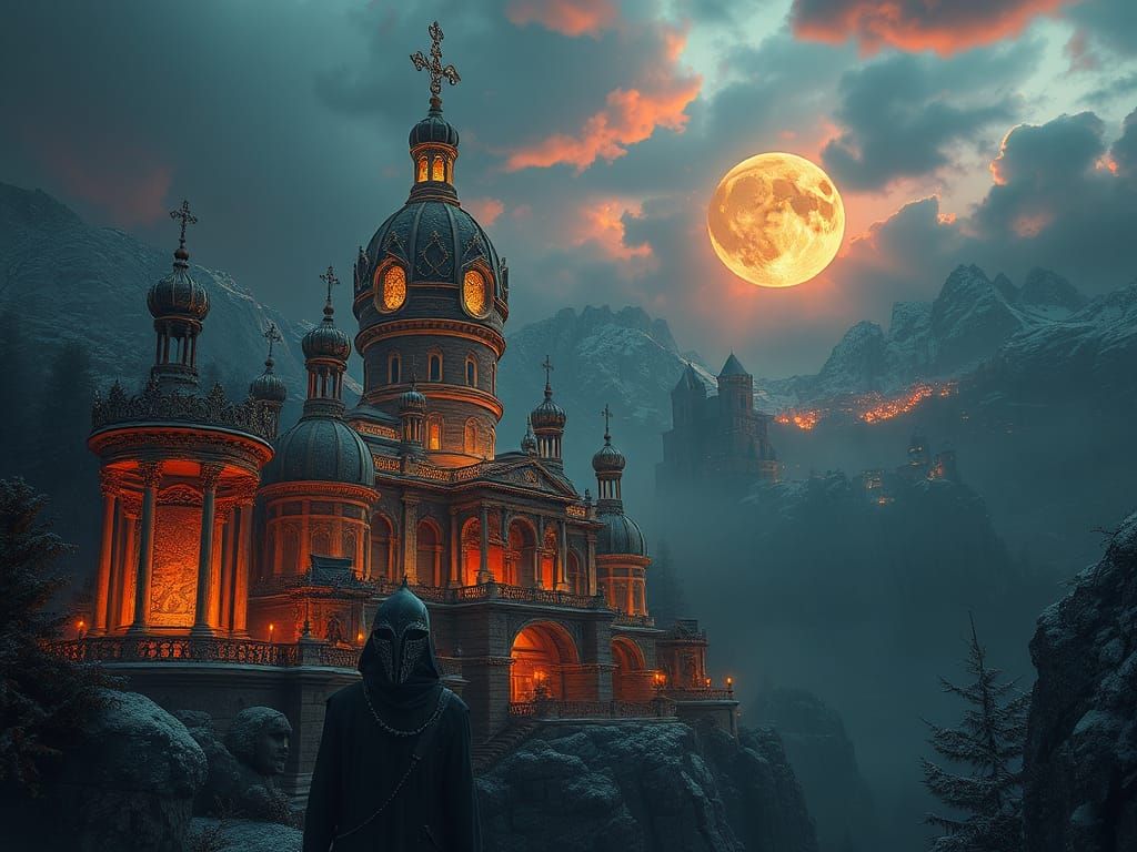 Piața Regală with Ignis Fatuus: Digital Matte Painting