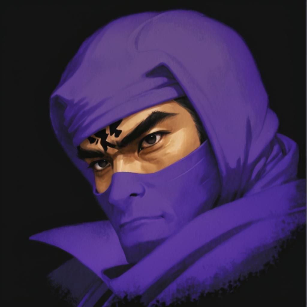 Ninja Geki in Ukiyo-e Style Portrait