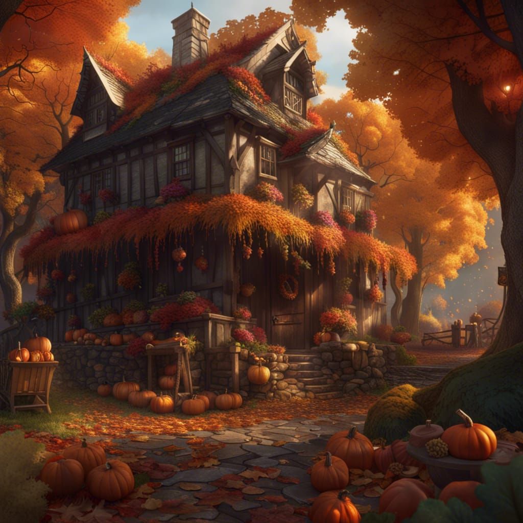 Thanksgiving Fantasy Concept Art in Deep Color