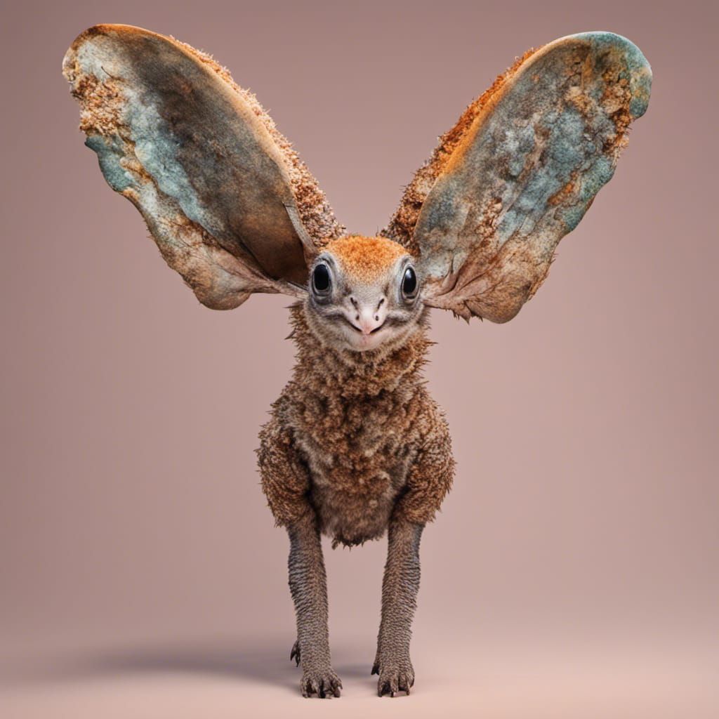 Cute Bumpy Creature in Impressionistic Style