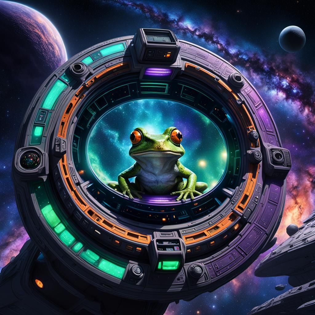 Frog Pilot Approaches Black Hole in Milky Way