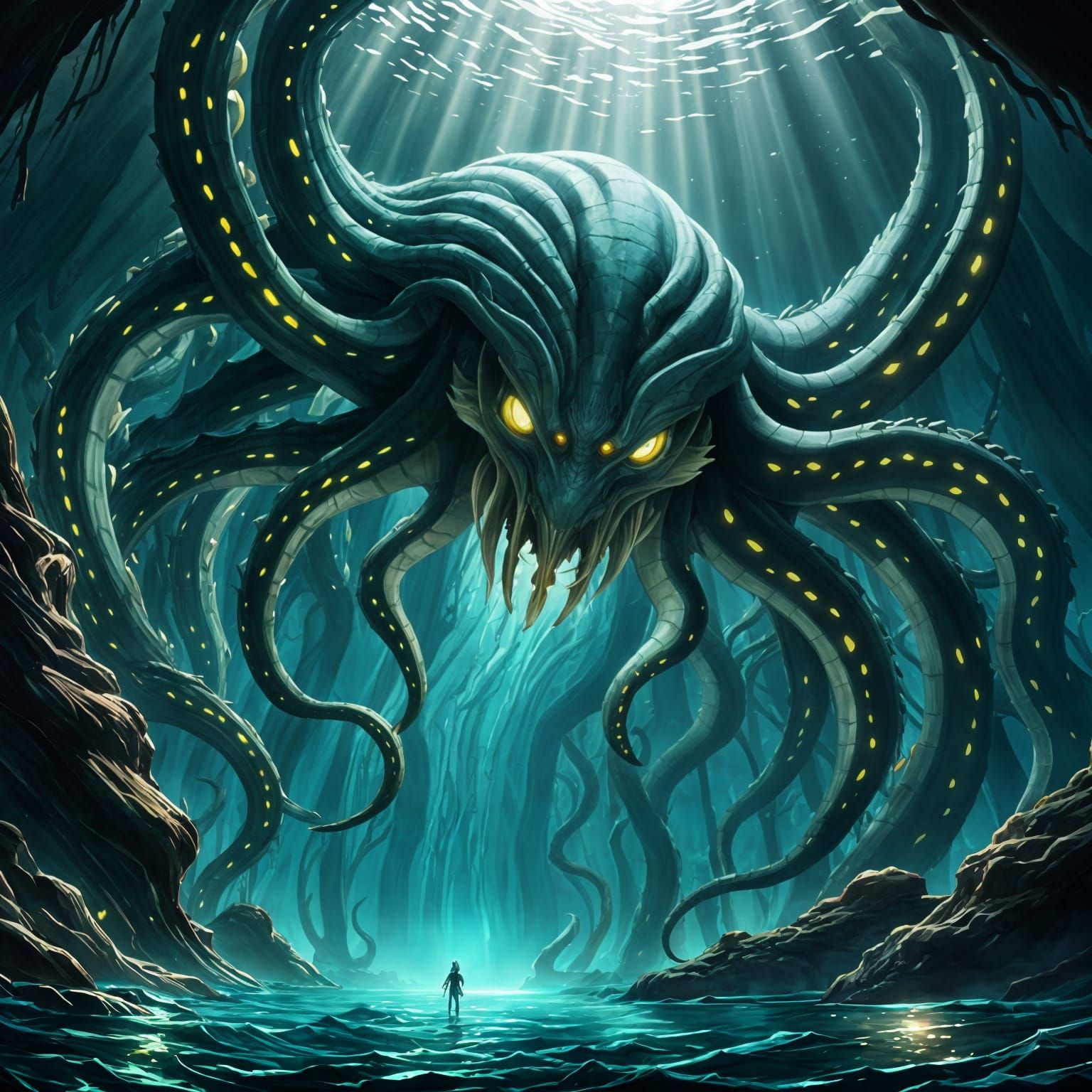 Scylla's Lair: Anime Cel-Shaded Art