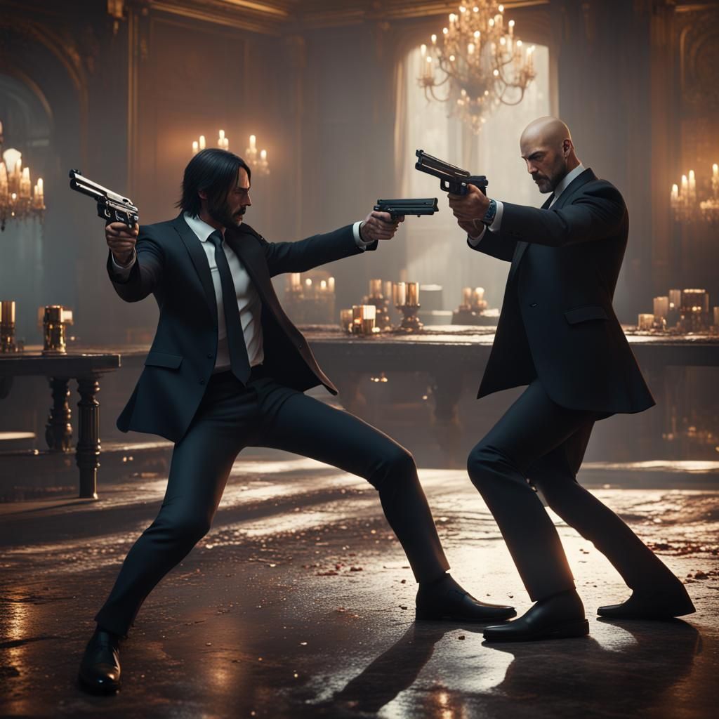 John Wick vs Hitman: Action-Packed Showdown