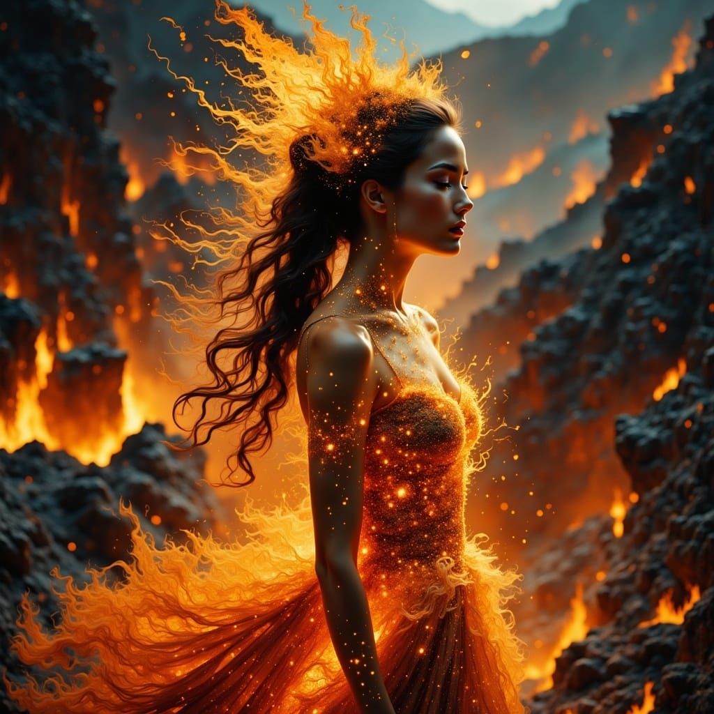 Fiery Fairy in Volcanic Kingdom