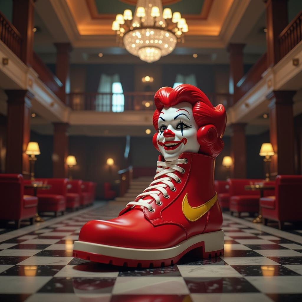 Ronald McDonald Shoe Building at Exclusive Club