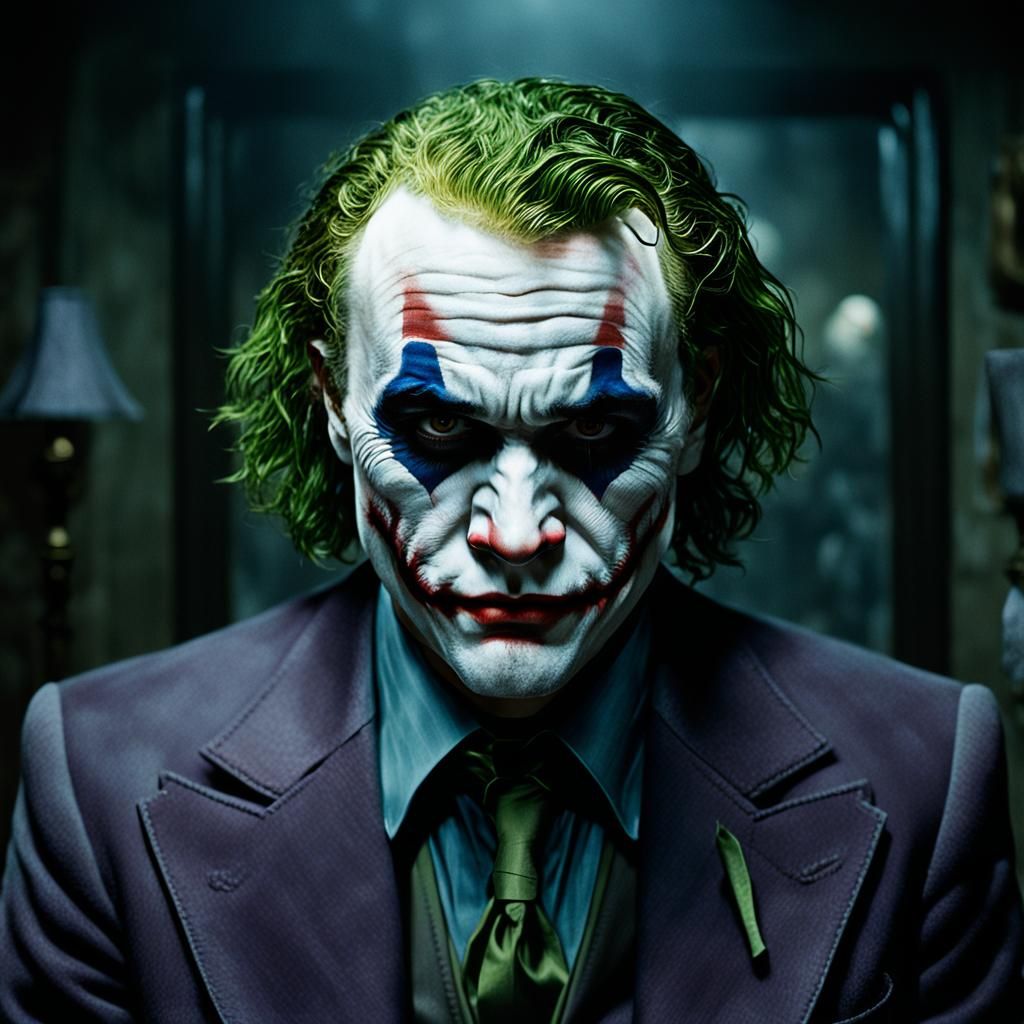 Heath Ledger as Joker in Contemporary Realism