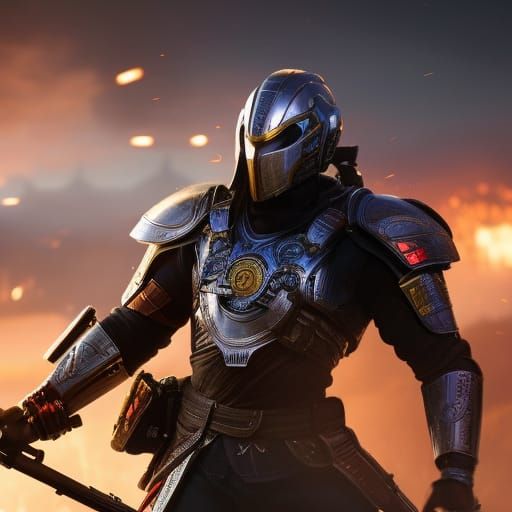 Korean Goryeo Dynasty Soldier in Battle Armor