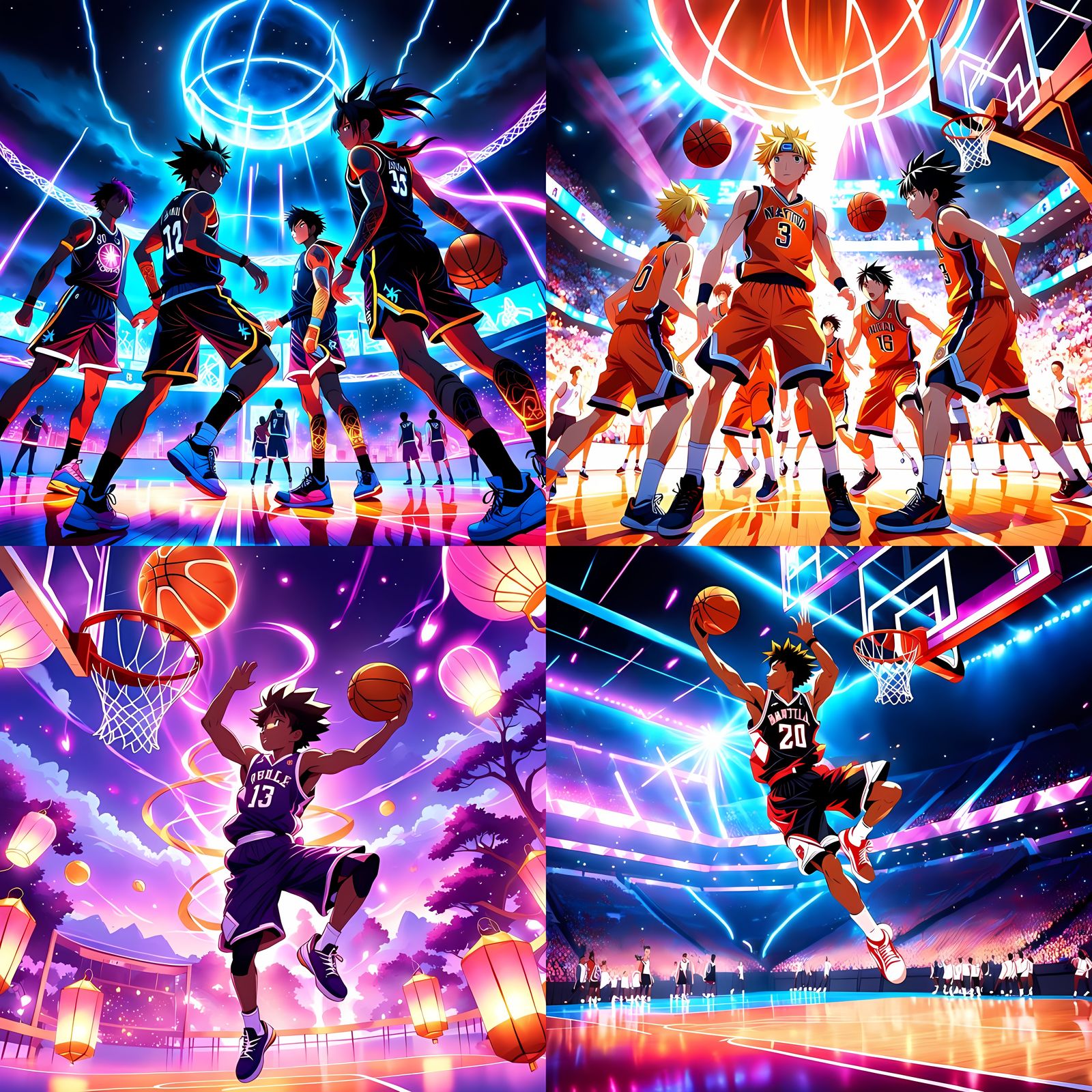 Anime-Style Fantasy Basketball Game