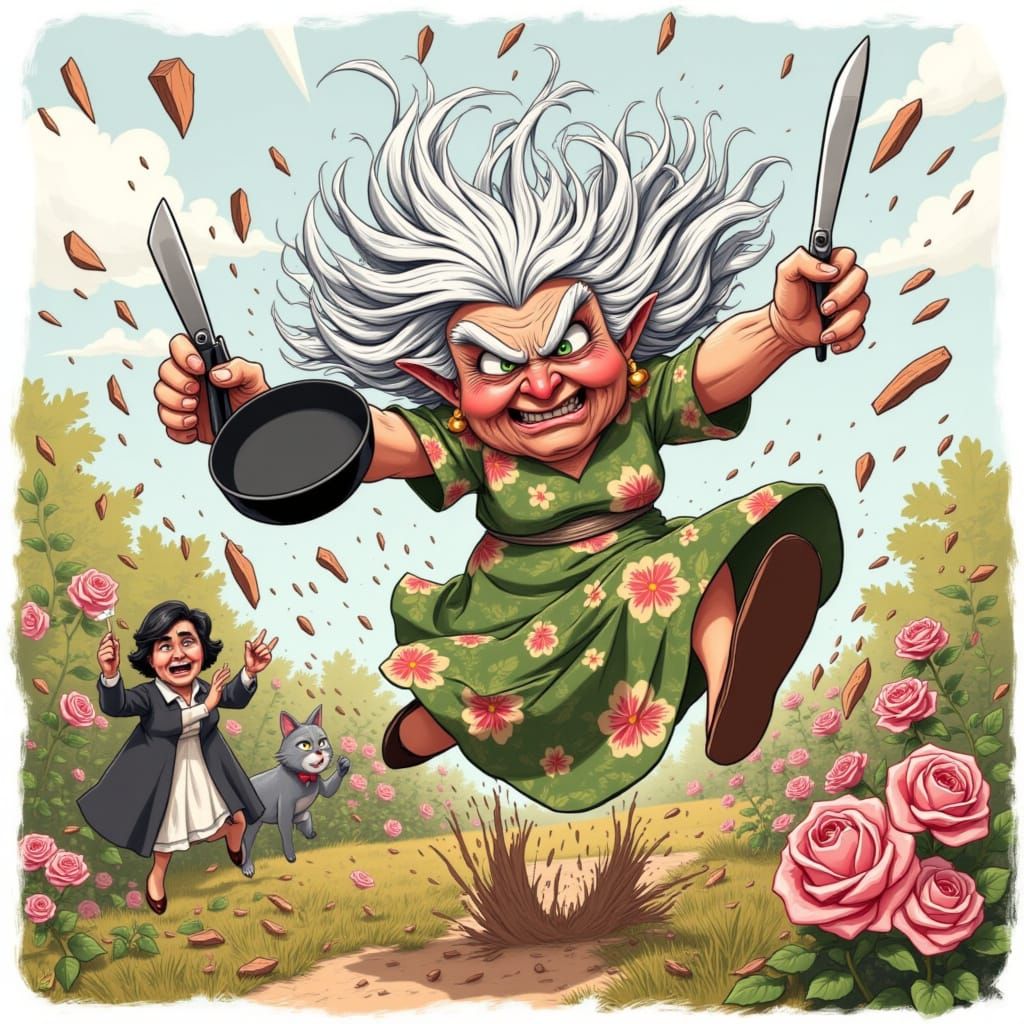 <lora:Angry Meemaw:1.0>