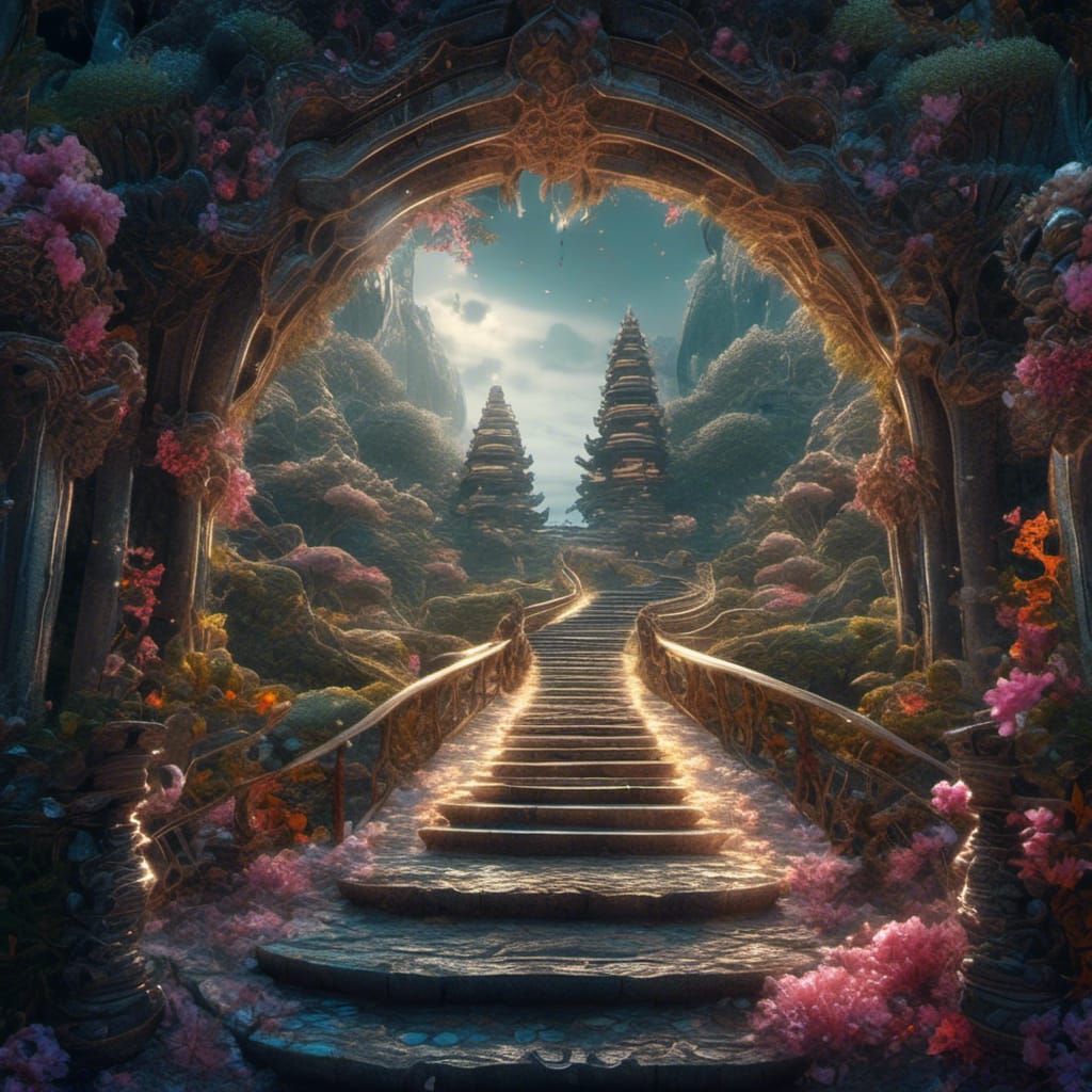 Path to Enlightenment: Hyperrealistic and Intricate