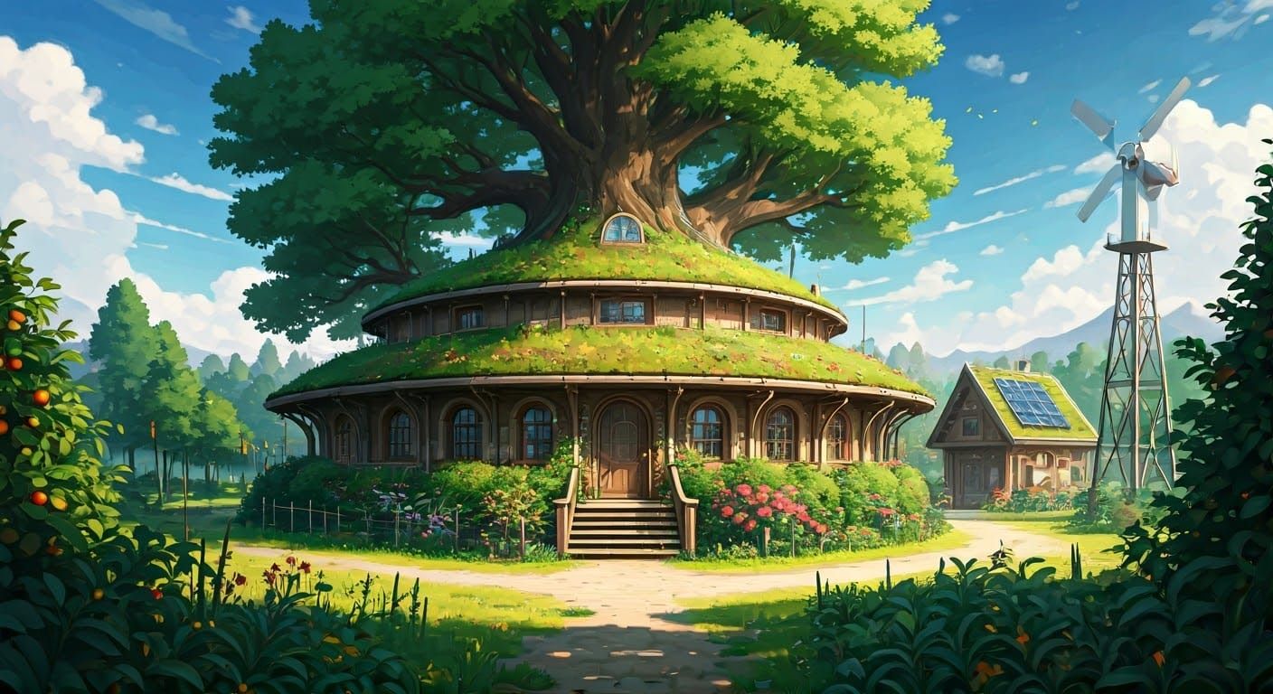 Sustainable Futuristic Home in a Vibrant Ecology