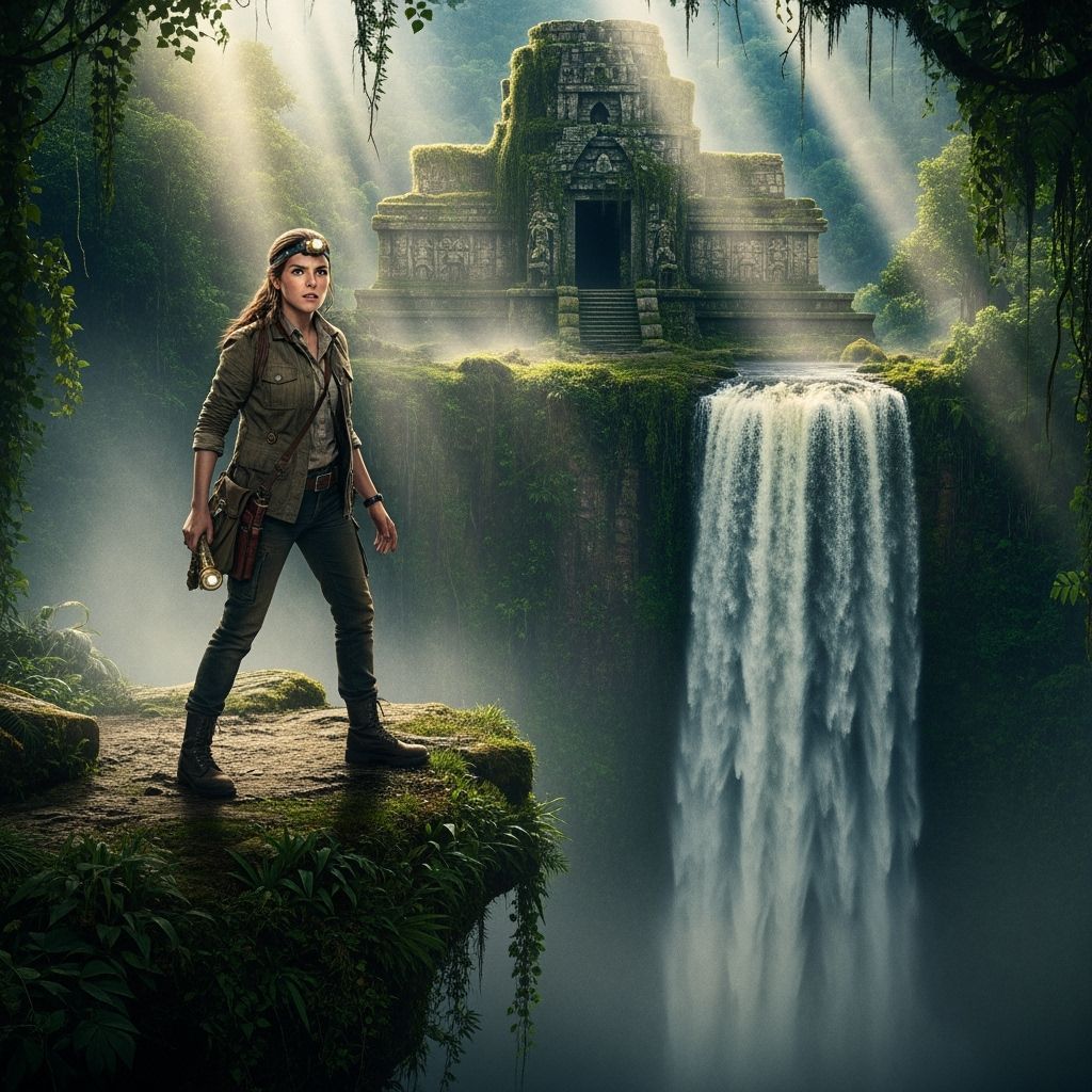 Adventurer Discovers Hidden Maya Temple by Waterfall