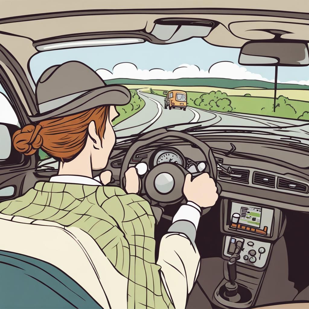 Yorkshire Terrier Driving a Car