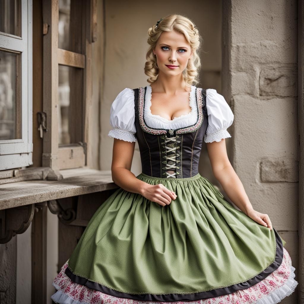 Traditional dirndl dress