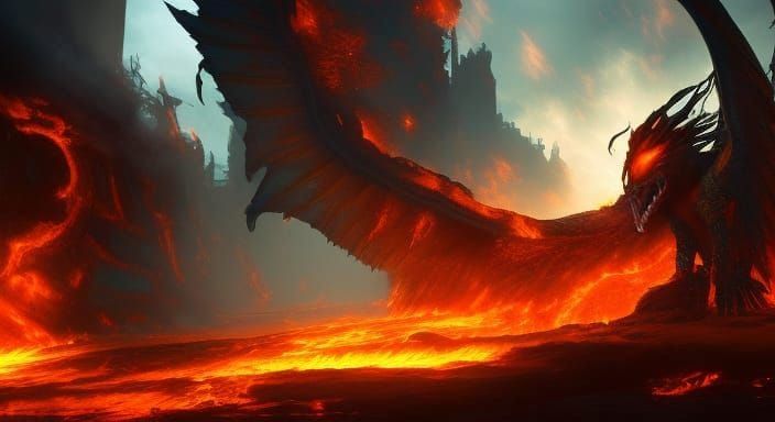 Dragon Inferno: Burning City in Unreal Engine 5