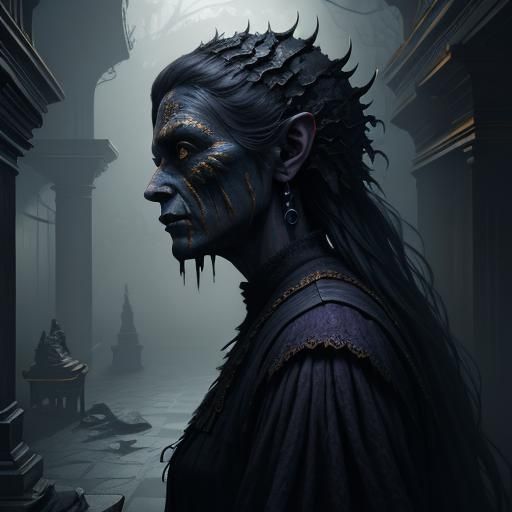 Creepy Closet Shadow: Detailed Matte Painting