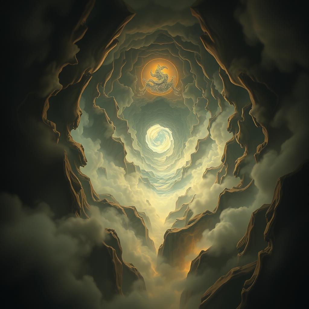 Surreal Dreamscape of Nested Subconscious Worlds