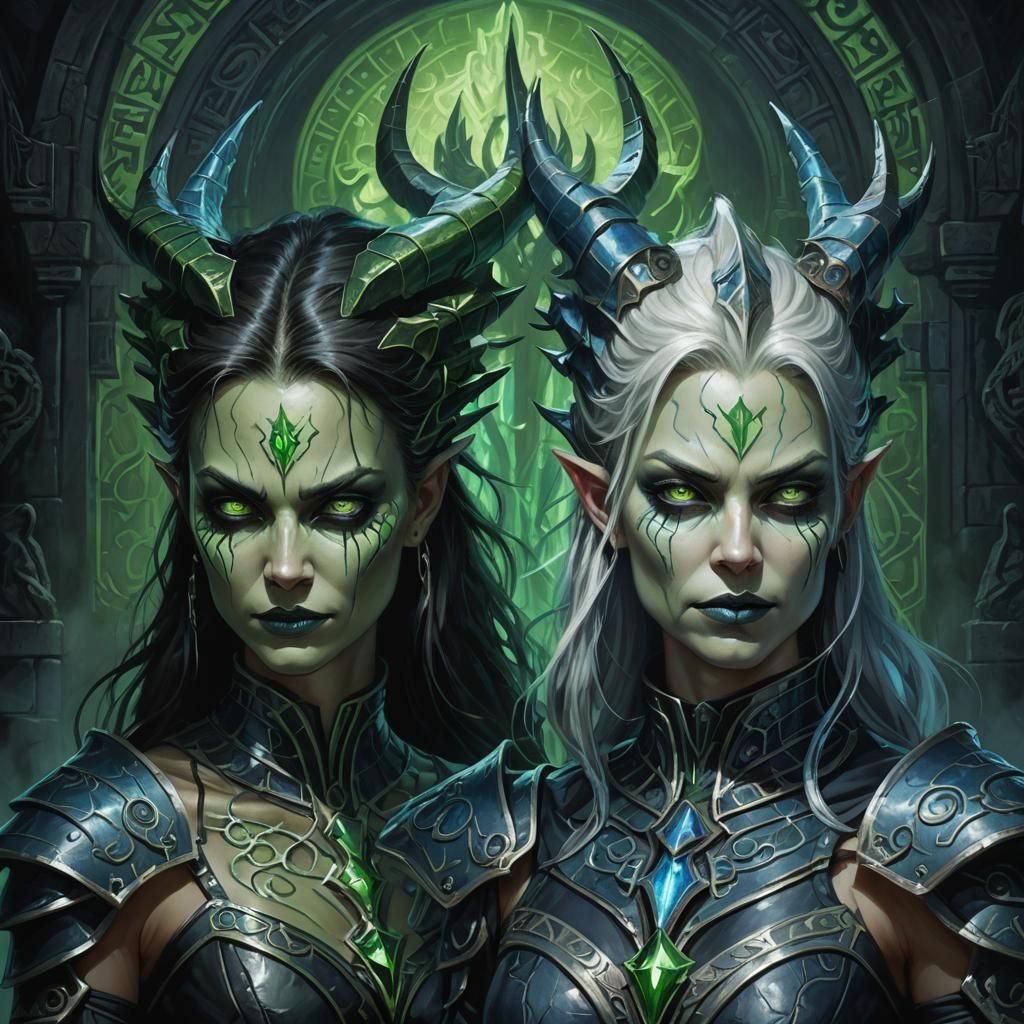 Two evil wicked women