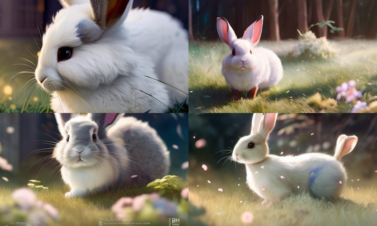 Hyperdetailed Bunny Concept Art in 8k Resolution