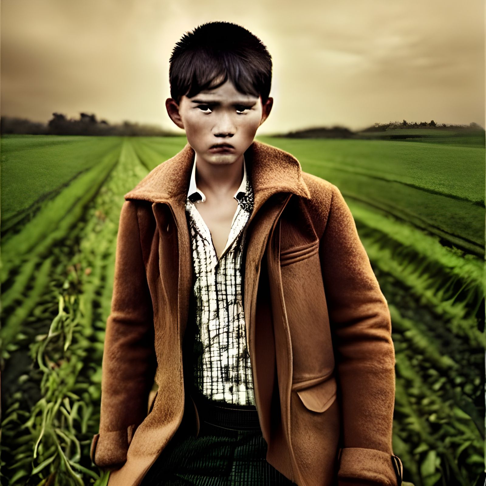 Farmer's Son: A Vogue-Inspired Portrait