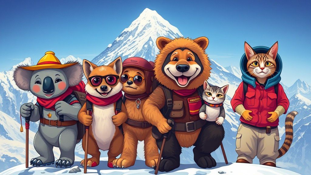 Animal Mountaineers Conquer Everest, Ash Thorp Style