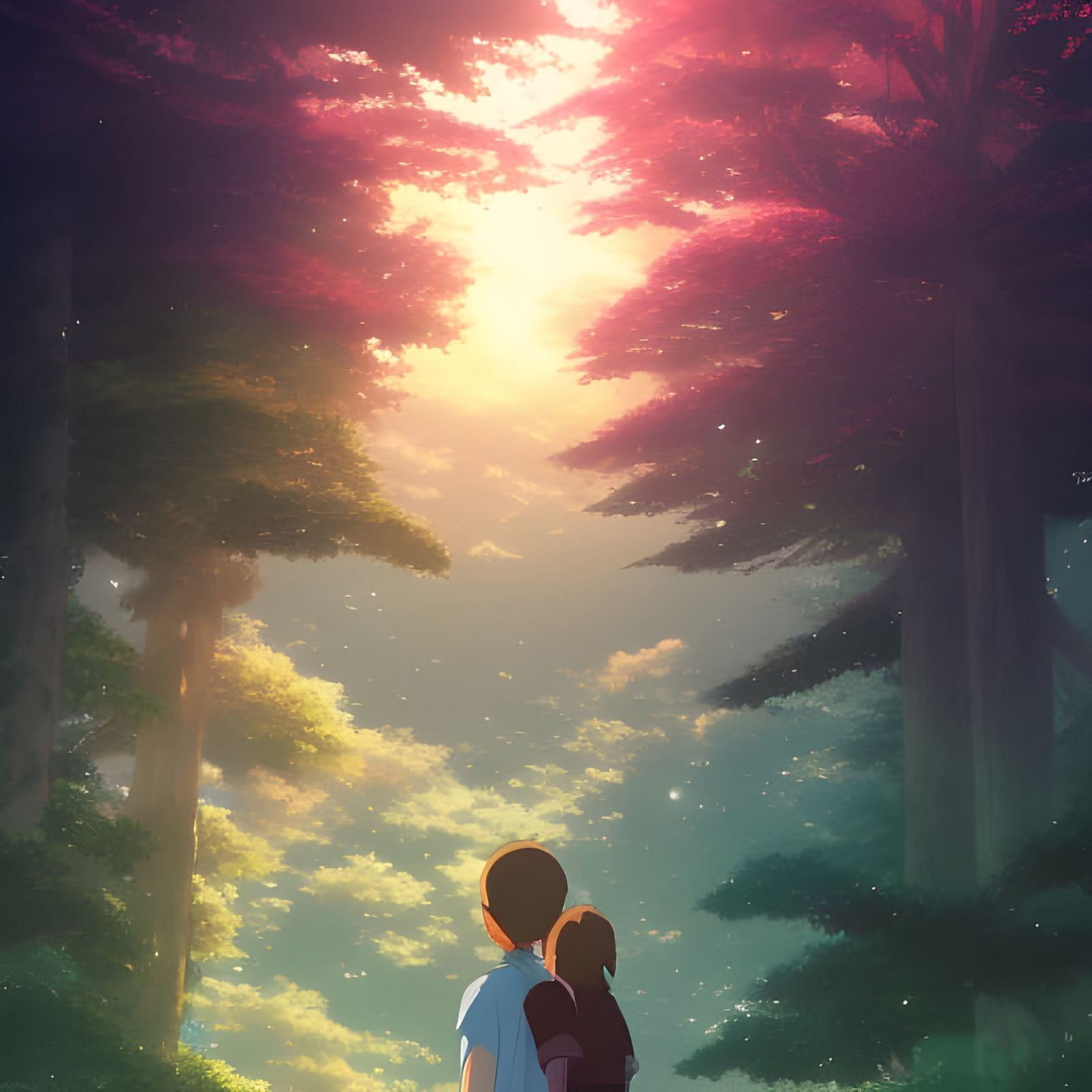 Anime Key Visual Inspired by Studio Ghibli