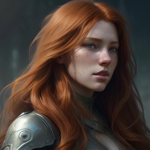 Stunning Ginger Women Portrait in Unreal Engine 5