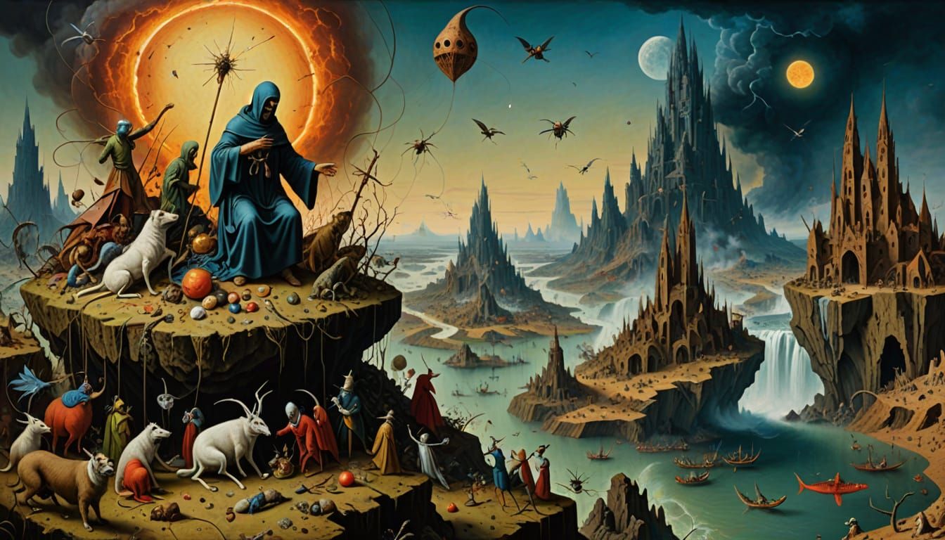 Surreal Temptation: Bizarre Creatures in Dreamscape