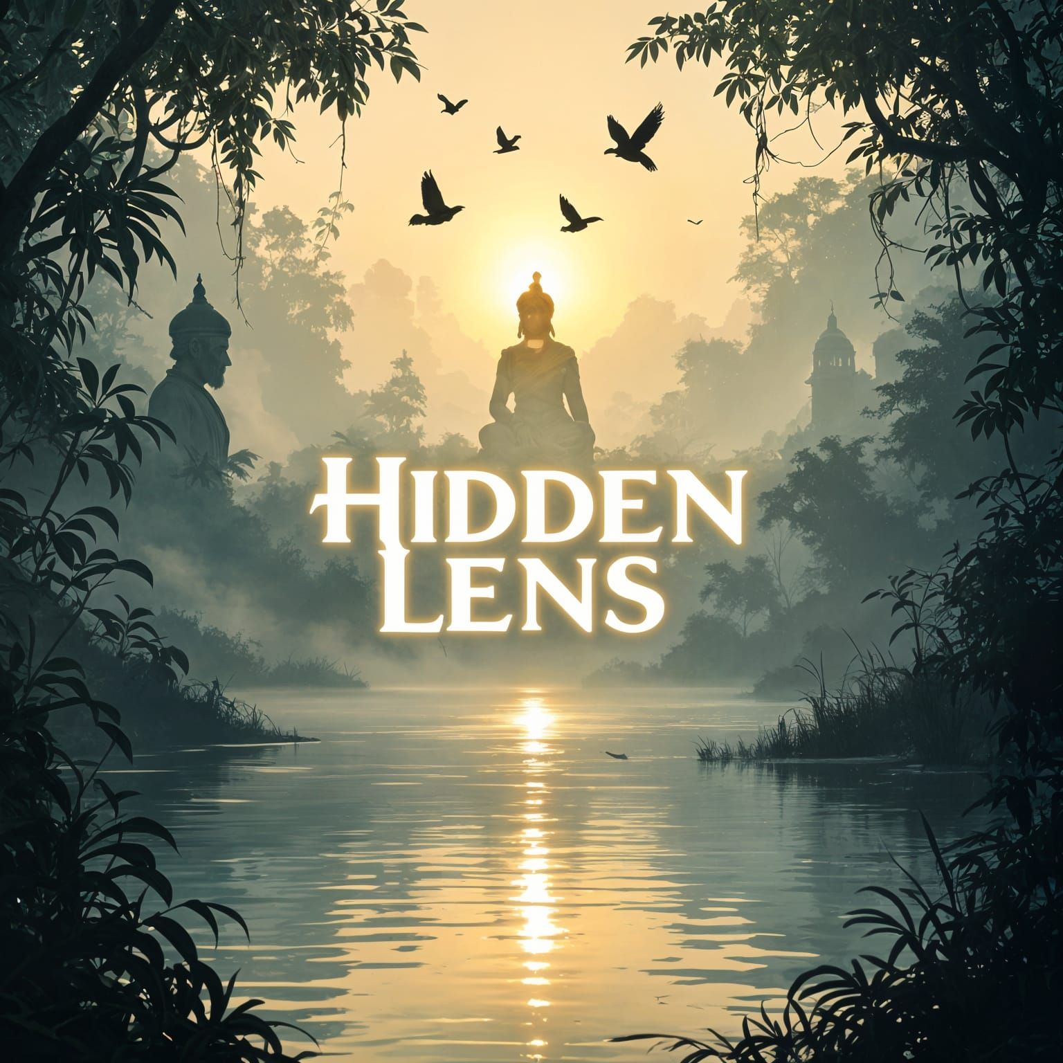 Cinematic Documentary Banner: Mysterious Lake & Jungle