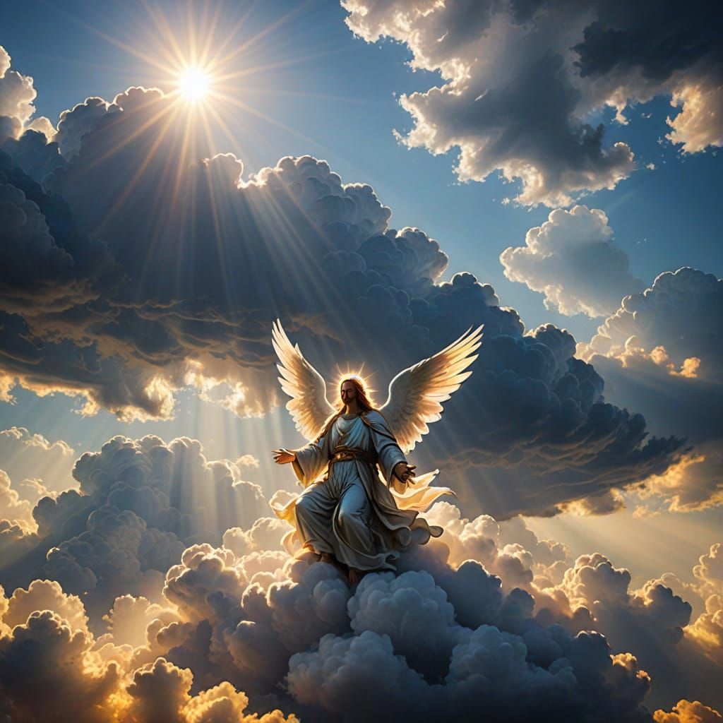 Angelic Sunshine: A Divine Dreamscape