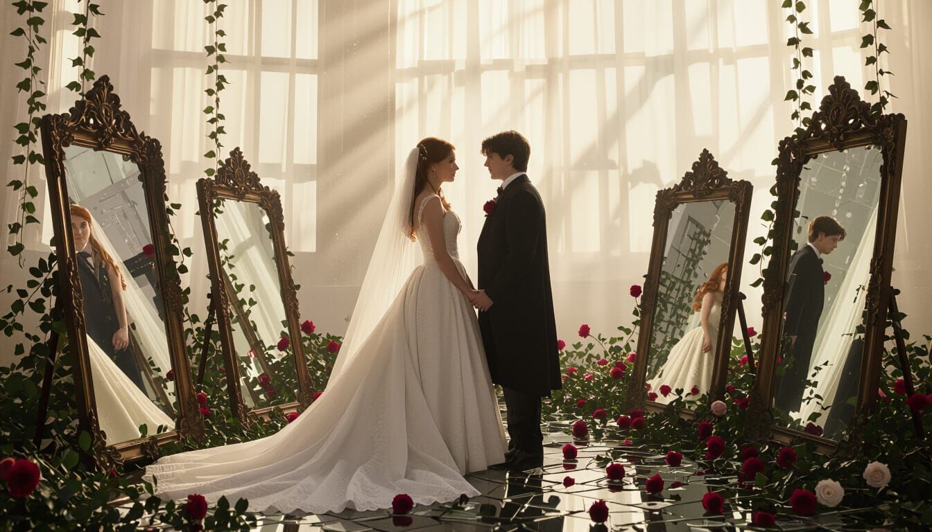 Ginny and Harry's Shattered Mirror Wedding, Surreal