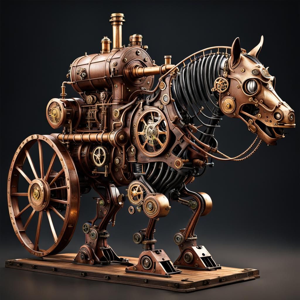 Steampunk Horse Engine
