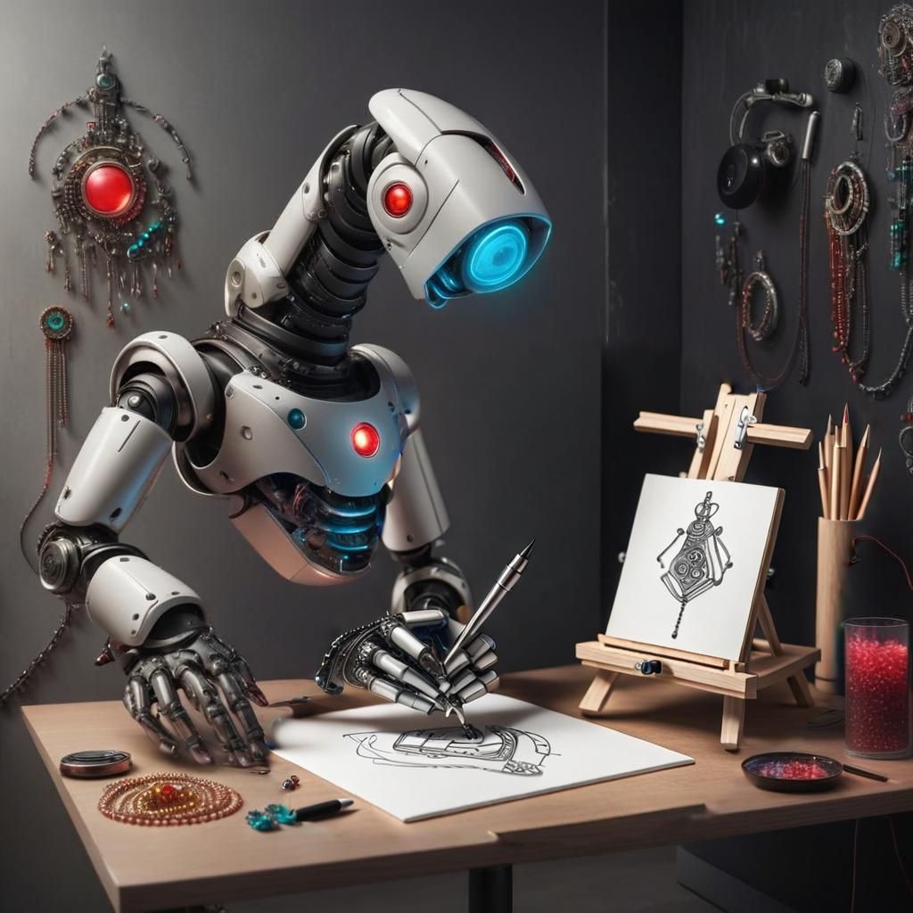 Robot Creates Jewelry Design Sketch