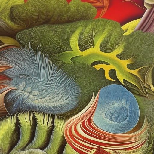 Surreal Photorealistic Portrait of Ernst Haeckel and Edward ...