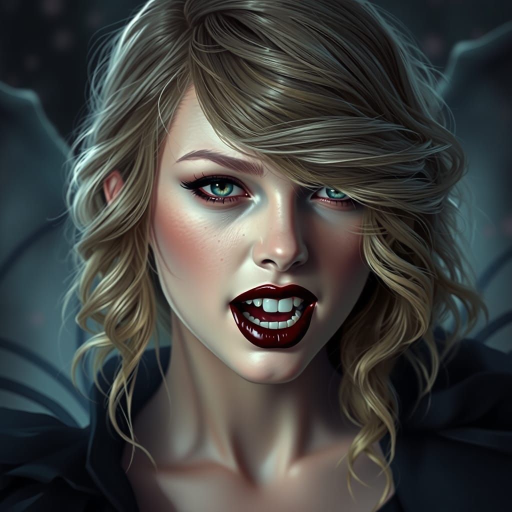 Vampire in Ethereal 3D Style